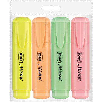 Zakreślacze tekstu MISTRAL PASTELOWE TO-334 4 sztuki